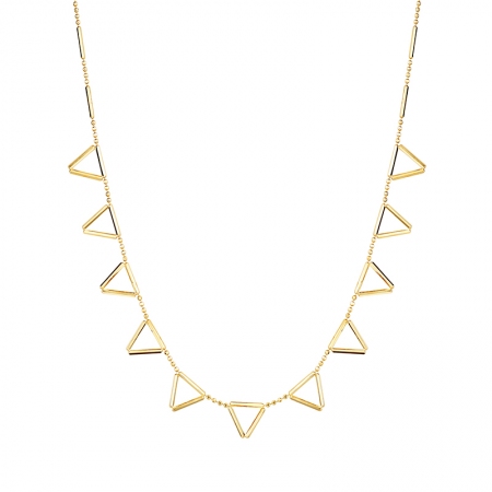 拥抱天空－黄18K金项链-WithLove唯爱钻饰