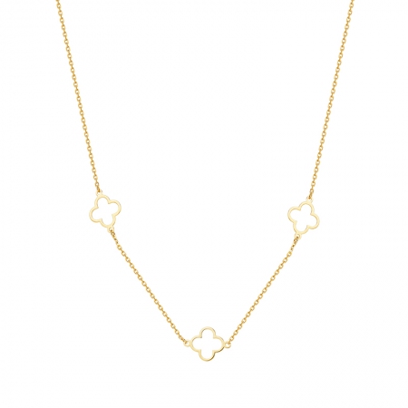 花月佳期－黄18K金项链-WithLove唯爱钻饰