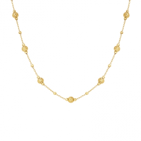 黄18K金灯笼项链-WithLove唯爱钻饰