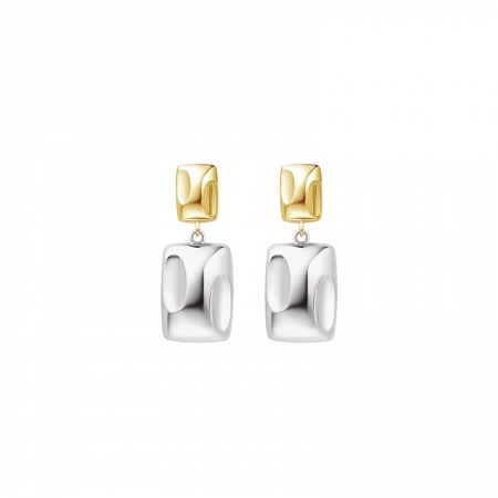 18K金双色耳坠-WithLove唯爱钻饰