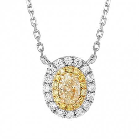 浪漫惊喜－黄钻项链-WithLove唯爱钻饰