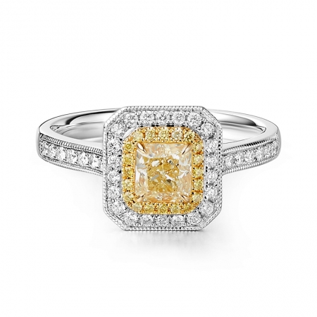 金光灿烂－黄钻戒指-WithLove唯爱钻饰