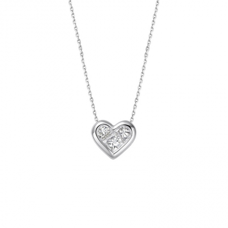 甜心爱恋－心形钻石吊坠-WithLove唯爱钻饰