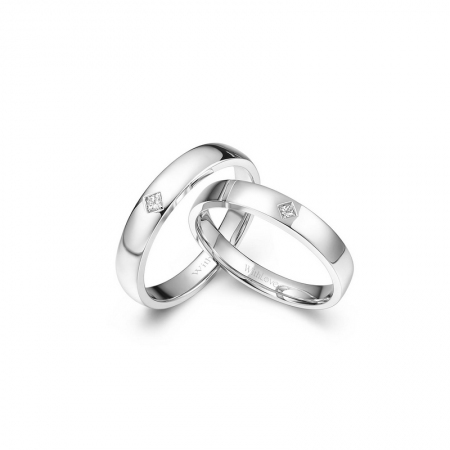 相伴－公主方钻石对戒-WithLove唯爱钻饰