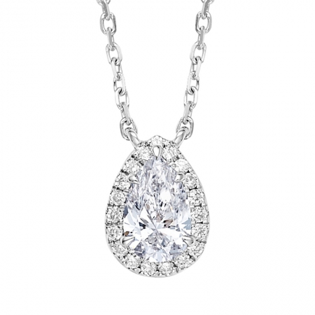 点滴时光－水滴形钻石项链-WithLove唯爱钻饰