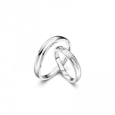 时空恋人－素金对戒-WithLove唯爱钻饰