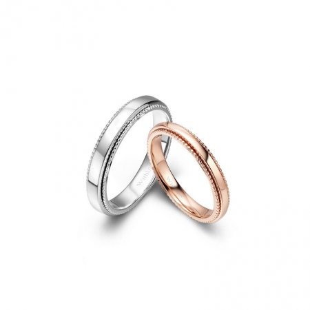 纯色记忆－素金对戒-WithLove唯爱钻饰