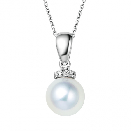 悸动－Akoya珍珠吊坠-WithLove唯爱钻饰