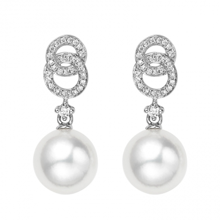 雅致光韵－Akoya珍珠耳坠-WithLove唯爱钻饰