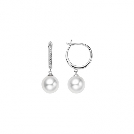 风中奇缘－Akoya珍珠耳坠-WithLove唯爱钻饰