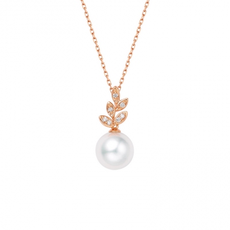 绮丽藤蔓－Akoya珍珠吊坠-WithLove唯爱钻饰