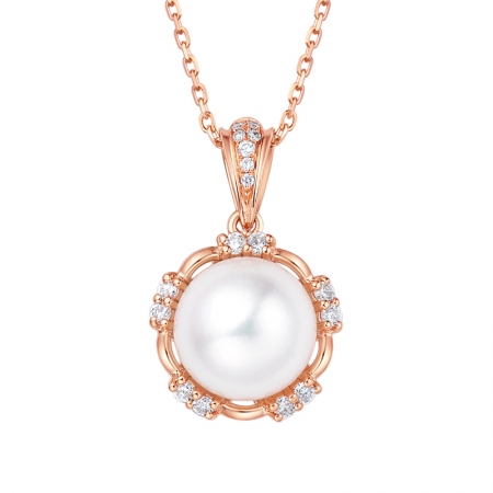 如梦－Akoya珍珠吊坠-WithLove唯爱钻饰