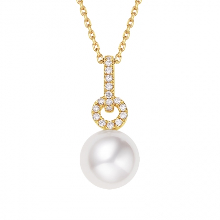 Akoya珍珠钻石吊坠-WithLove唯爱钻饰