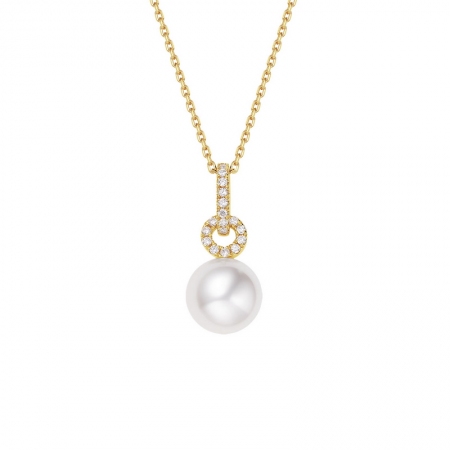 Akoya珍珠钻石吊坠-WithLove唯爱钻饰