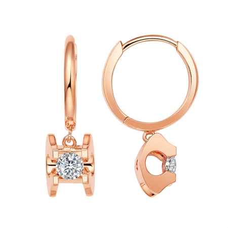 香甜梦境－钻石耳坠-WithLove唯爱钻饰