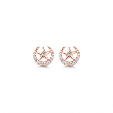 梦中星辰－钻石耳钉-WithLove唯爱钻饰
