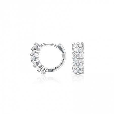 薰衣草－钻石耳环-WithLove唯爱钻饰