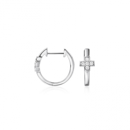 信念－钻石耳环-WithLove唯爱钻饰