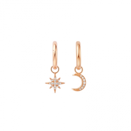 星月之恋－钻石耳坠-WithLove唯爱钻饰