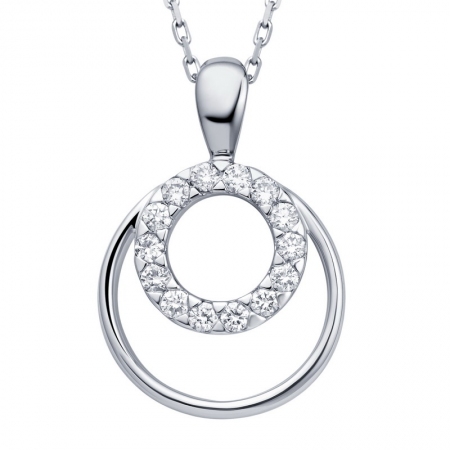 望月－钻石吊坠-WithLove唯爱钻饰