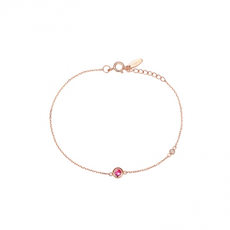 蜜语－红宝石钻石手链-WithLove唯爱钻饰