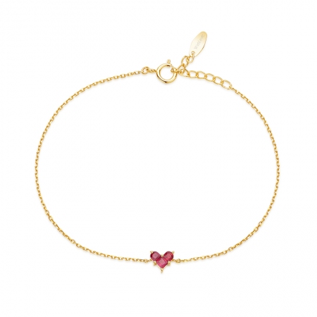 红心－红宝石手链-WithLove唯爱钻饰