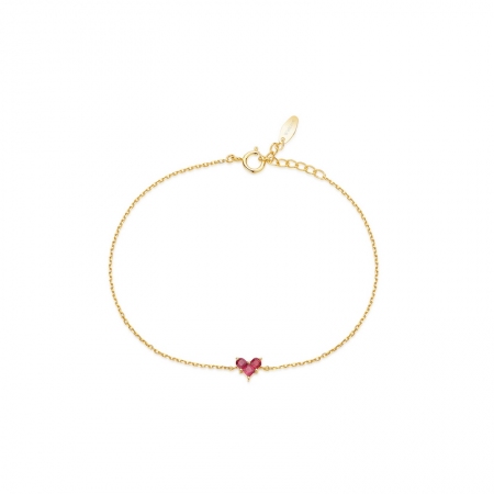 红心－红宝石手链-WithLove唯爱钻饰