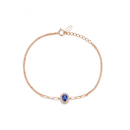 蓝宝石钻石双层手链-WithLove唯爱钻饰