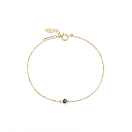 圆形蓝宝石手链-WithLove唯爱钻饰