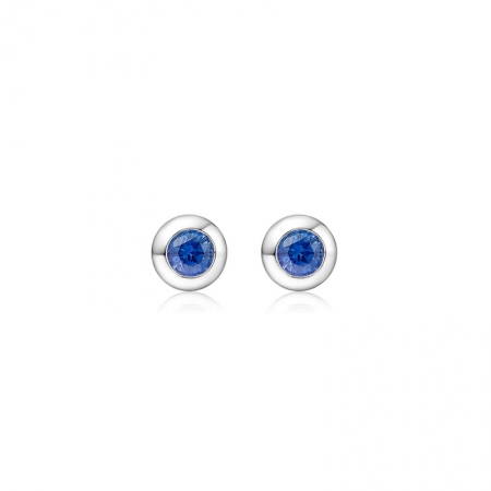 蓝宝石耳钉-WithLove唯爱钻饰