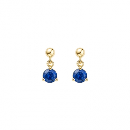蓝宝石耳钉-WithLove唯爱钻饰