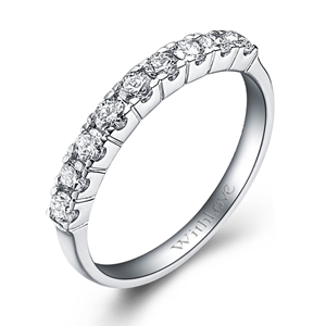 诺丁山－18K白金钻石戒指