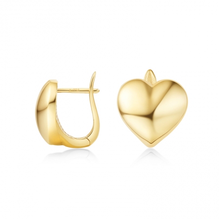 夏日甜心－黄18K金耳环-WithLove唯爱钻饰