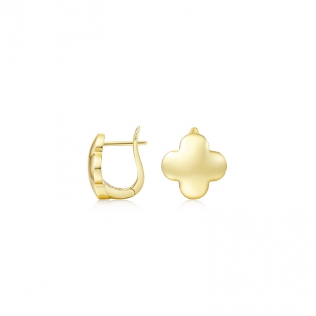 四季如春－黄18K金耳环-WithLove唯爱钻饰