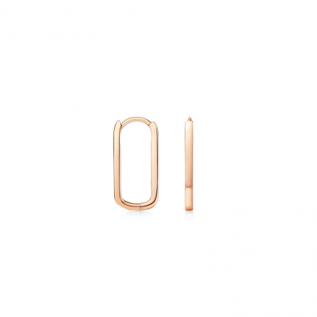 心门－玫瑰18K金耳环-WithLove唯爱钻饰