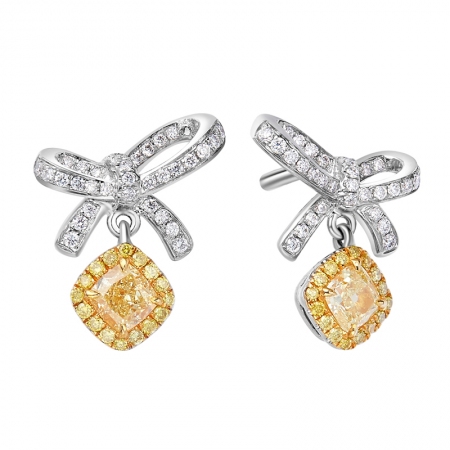 偏爱－黄钻耳坠-WithLove唯爱钻饰