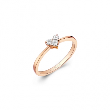 惟爱你－心形钻石戒指-WithLove唯爱钻饰