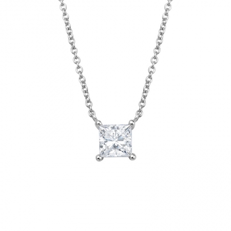 昔日情怀－公主方钻石项链-WithLove唯爱钻饰