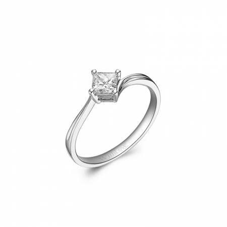 星晴－公主方钻石戒指-WithLove唯爱钻饰