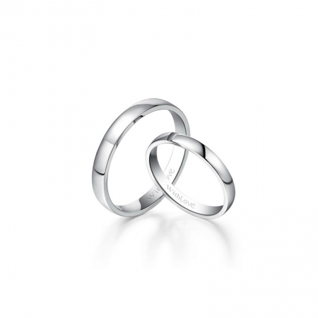 初恋感觉－素金对戒-WithLove唯爱钻饰