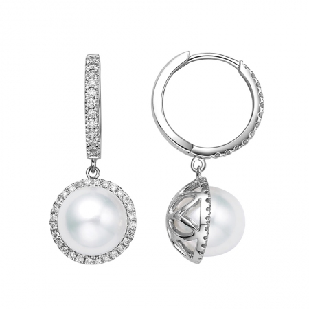 东方之美－Akoya珍珠耳坠-WithLove唯爱钻饰