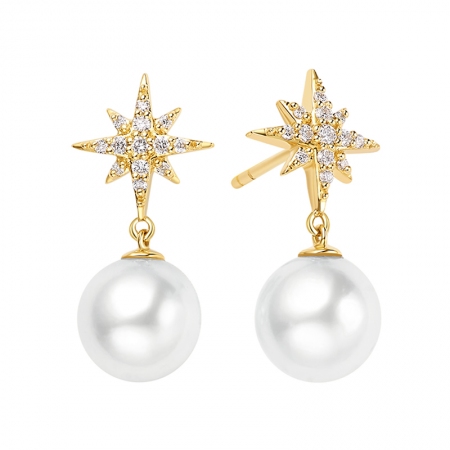 星愿闪耀－Akoya珍珠耳钉-WithLove唯爱钻饰