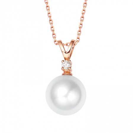 淡雅－Akoya珍珠吊坠-WithLove唯爱钻饰