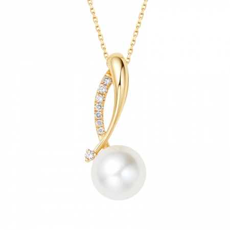 风中芭蕾－Akoya珍珠吊坠-WithLove唯爱钻饰