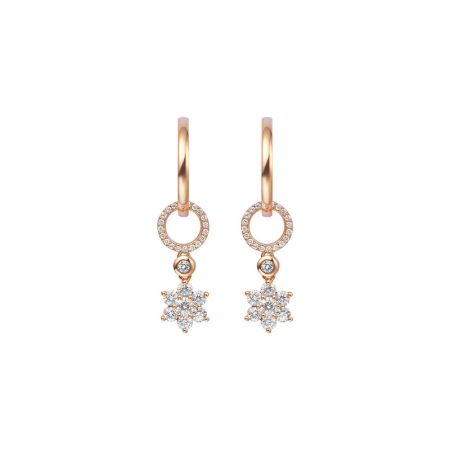 风起花舞－钻石耳坠-WithLove唯爱钻饰