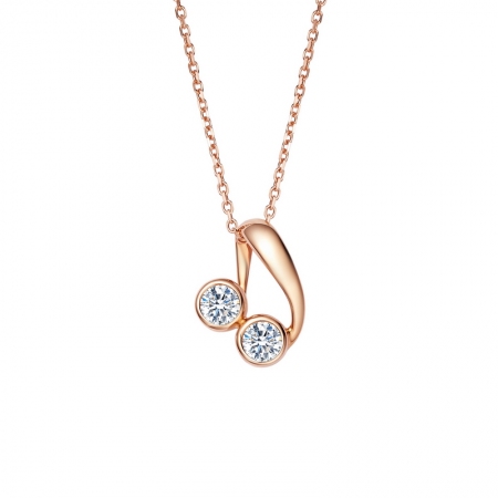 爱的音符－钻石吊坠-WithLove唯爱钻饰