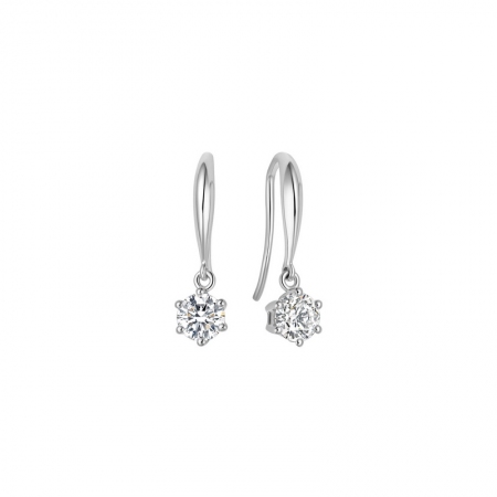 夏天的风－钻石耳钩-WithLove唯爱钻饰