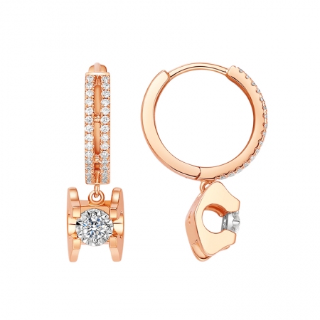 梦想之美－钻石耳坠-WithLove唯爱钻饰