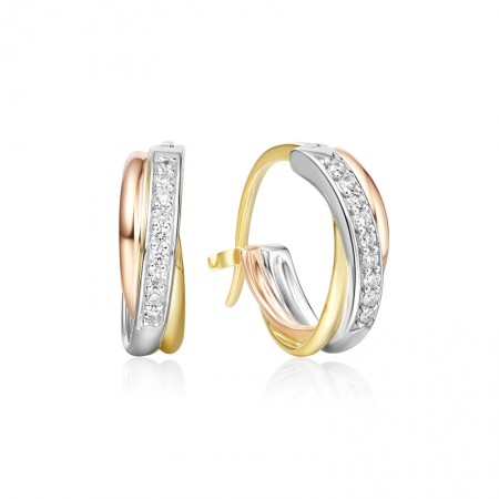 色彩律动－钻石耳环-WithLove唯爱钻饰