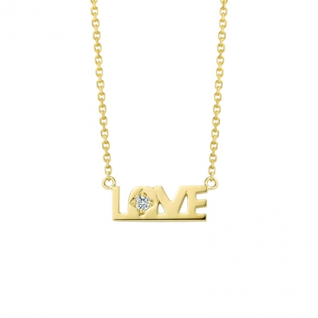 LOVE－钻石项链-WithLove唯爱钻饰
